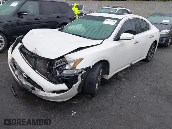 2014 Nissan Maxima S with VIN 1N4AA5AP6EC453903, listed as a IAAI auction lot 41194551 with 75,126 mi miles and . Bid and sale history available at DreamBid. Image 17.