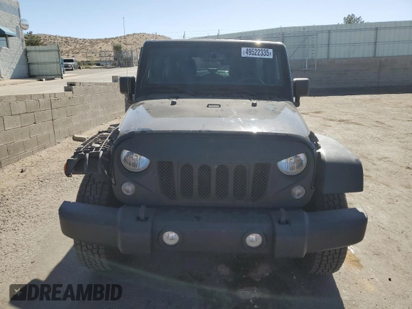 2014 Jeep Wrangler Unlimited Sport with VIN 1C4BJWDG8EL207287, listed as a Copart auction lot 49522335 with 67,472 mi miles and Salvage Title. Bid and sale history available at carsss.com. Image 5.