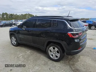 2022 Jeep Compass Latitude with VIN 3C4NJDBB6NT230564, listed as a Copart auction lot 47173935 with 50,362 mi miles and Clean Title. Bid and sale history available at DreamBid. Image 2.