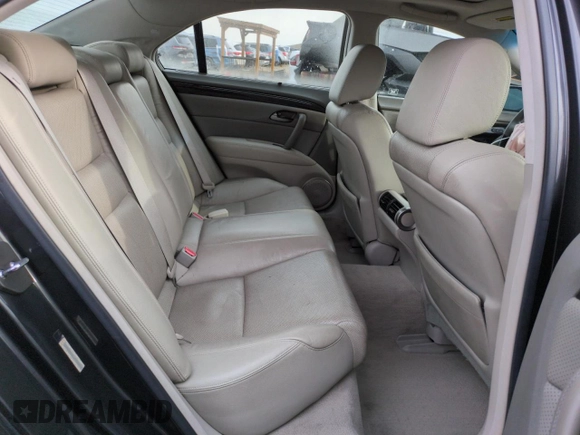 2011 Acura RL Technology with VIN JH4KB2F61BC000812, listed as a Copart auction lot 51350155 with 159,498 mi miles and Salvage Title. Bid and sale history available at DreamBid. Image 10.