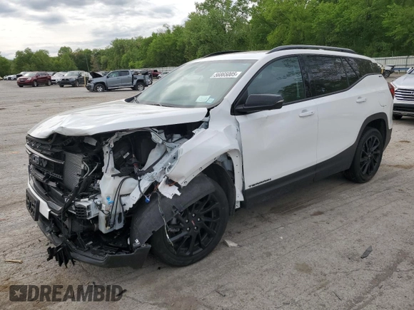 2024 GMC Terrain SLT with VIN 3GKALVEG6RL354799, listed as a Copart auction lot 56865005 with 12,837 mi miles and Salvage title. Bid and sale history available at DreamBid. Image 1.