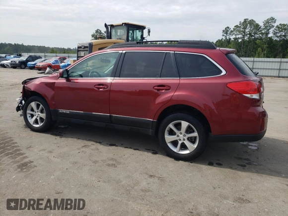 2013 Subaru Outback Limited с VIN 4S4BRDJC9D2276892, выставлен на аукционе Copart как лот 56051725 с пробегом 21 693 миль миль и Списание • Salvage title. История ставок и продаж доступна на DreamBid. Изображение 2.