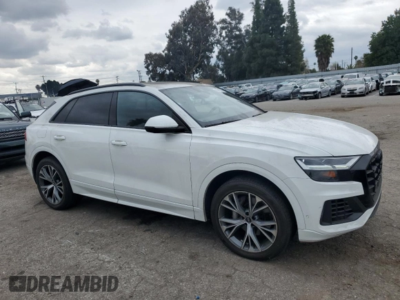 2021 Audi Q8 Premium with VIN WA1AVAF15MD018823, listed as a Copart auction lot 45412314 with 19,713 mi miles and Clean Title. Bid and sale history available at carsss.com. Image 4.