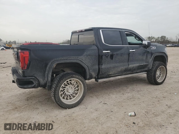 2022 GMC Sierra 1500 with VIN 3GTUUGET6NG639875, listed as a Copart auction lot 48213175 with 75,535 mi miles and Salvage Title. Bid and sale history available at DreamBid. Image 3.