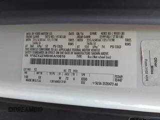 2017 Ford Transit XL с VIN 1FBZX2ZM6HKA10816, выставлен на аукционе IAAI как лот 42393943 с пробегом 41 939 миль миль и . История ставок и продаж доступна на DreamBid. Изображение 7.