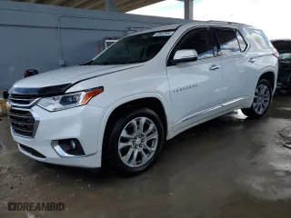 2018 Chevrolet Traverse Premier with VIN 1GNERKKW2JJ251145, listed as a Copart auction lot 83832984 with 68,666 mi miles and Salvage Title. Bid and sale history available at carsss.com. Image 1.