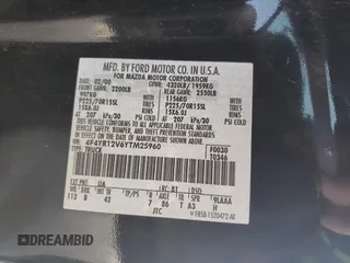 2000 Mazda B-Series 2WD Truck SX with VIN 4F4YR12V6YTM25960, listed as a Copart auction lot 43944095 with 140,980 mi miles and Salvage Title. Bid and sale history available at carsss.com. Image 12.