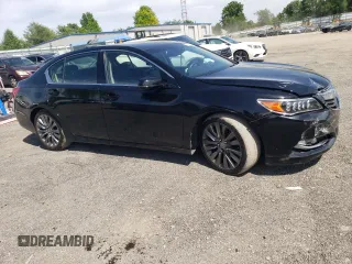 2017 Acura RLX Technology with VIN JH4KC1F5XHC000539, listed as a Copart auction lot 57857175 with 74,699 mi miles and Salvage title. Bid and sale history available at DreamBid. Image 4.