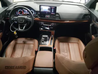 2022 Audi Q5 S line Premium with VIN WA1GAAFY2N2108169, listed as a Copart auction lot 51763745 with 53,698 mi miles and Salvage Title. Bid and sale history available at carsss.com. Image 8.