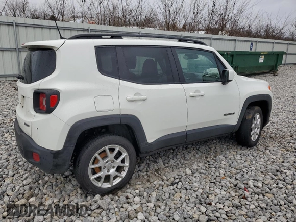2021 Jeep Renegade Latitude z VIN ZACNJDBB4MPM51020, wystawiony jako Copart lot #84254714 z przebiegiem 87 555 mil mil oraz Szkoda całkowita • Salvage title. Historia ofert i sprzedaży dostępna na DreamBid. Obrazek 3.