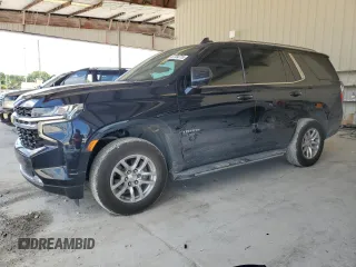 2021 Chevrolet Tahoe LS with VIN 1GNSCMKD0MR392607, listed as a Copart auction lot 57704715 with 57,507 mi miles and Salvage title. Bid and sale history available at DreamBid. Image 1.