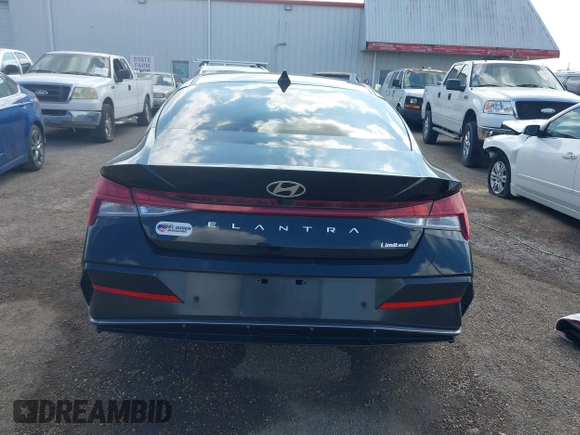 2024 Hyundai Elantra Limited with VIN KMHLP4DG7RU718847, listed as a IAAI auction lot 41506091 with 10,918 mi miles and . Bid and sale history available at DreamBid. Image 16.