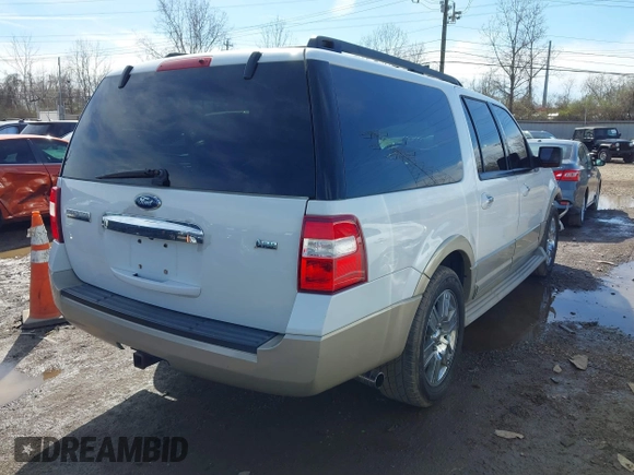 2010 Ford Expedition EL Eddie Bauer with VIN 1FMJK1J5XAEB45027, listed as a IAAI auction lot 41864617 with 125,944 mi miles. Bid and sale history available at carsss.com. Image 4.