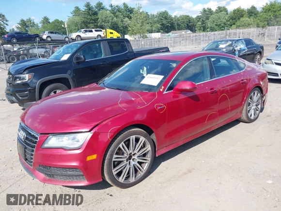 2013 Audi A7 Prestige with VIN WAU2GAFC0DN023439, listed as a IAAI auction lot 42605597 with 173,364 mi miles and . Bid and sale history available at DreamBid. Image 17.