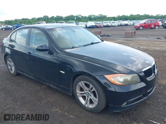 2008 BMW 3 Series 328i with VIN WBAVA37538NL49008, listed as a IAAI auction lot 42446294 with 160,645 mi miles and . Bid and sale history available at DreamBid. Image 1.