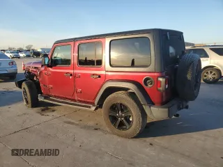 2021 Jeep Wrangler Unlimited 80th Anniversary with VIN 1C4HJXDN9MW596033, listed as a Copart auction lot 87640685 with 14,633 mi miles and Salvage title. Bid and sale history available at DreamBid. Image 2.