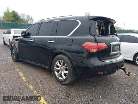 2013 Infiniti QX56 z VIN JN8AZ2NC0D9330588, wystawiony jako IAAI lot #42067177 z przebiegiem 127 000 mil mil oraz . Historia ofert i sprzedaży dostępna na DreamBid. Obrazek 3.