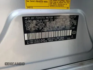 2007 Lexus GS 350 with VIN JTHBE96S870018293, listed as a Copart auction lot 70405674 with 163,924 mi miles and Salvage Title. Bid and sale history available at carsss.com. Image 13.