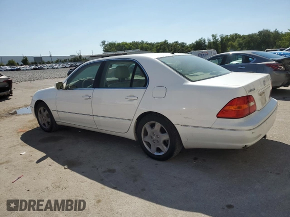 2003 Lexus LS 430 with VIN JTHBN30F130106203, listed as a Copart auction lot 52735745 with 179,658 mi miles and Salvage Title. Bid and sale history available at DreamBid. Image 2.