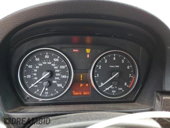 2011 BMW 3 Series 335i with VIN WBADX7C5XBE261099, listed as a Copart auction lot 42295595 with 106,018 mi miles and Clean Title. Bid and sale history available at carsss.com. Image 9.
