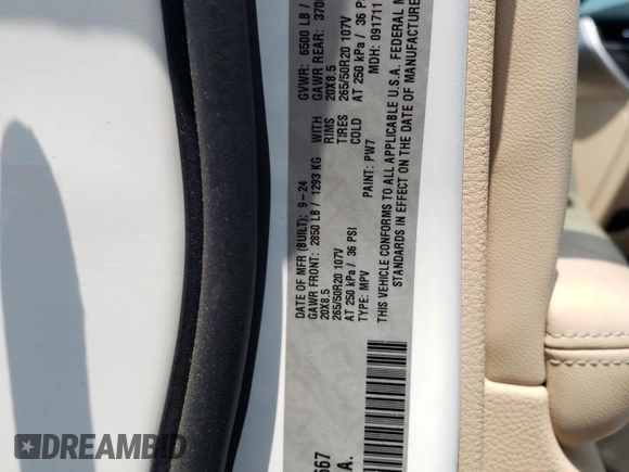 2025 Jeep Grand Cherokee Limited z VIN 1C4RJKBG9S8635667, wystawiony jako Copart lot #59854665 z przebiegiem 6 250 mil mil oraz Szkoda całkowita • Salvage title. Historia ofert i sprzedaży dostępna na DreamBid. Obrazek 13.