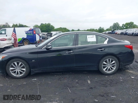 2014 Infiniti Q50 Premium z VIN JN1BV7AR3EM697330, wystawiony jako IAAI lot #42536087 z przebiegiem 231 222 mil mil oraz . Historia ofert i sprzedaży dostępna na DreamBid. Obrazek 14.