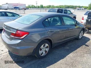 2013 Honda Civic LX with VIN 2HGFB2F58DH550407, listed as a IAAI auction lot 42226423 with 152,007 mi miles and . Bid and sale history available at DreamBid. Image 4.