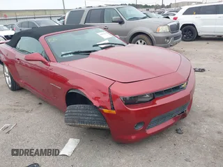 2014 Chevrolet Camaro LT with VIN 2G1FC3D31E9204190, listed as a IAAI auction lot 41581564 with 76,982 mi miles and . Bid and sale history available at DreamBid. Image 1.
