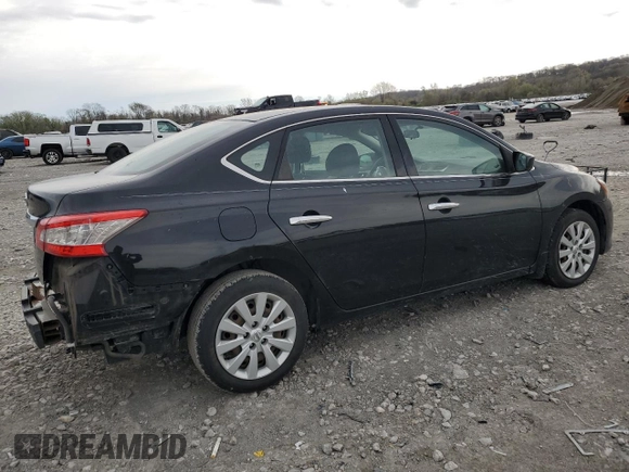2015 Nissan Sentra SV with VIN 3N1AB7AP4FY331104, listed as a Copart auction lot 52337765 with 145,243 mi miles and Salvage Title. Bid and sale history available at carsss.com. Image 3.