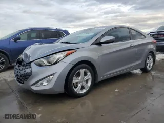 2013 Hyundai Elantra Coupe GS PZEV with VIN KMHDH6AE2DU020008, listed as a Copart auction lot 81831553 with 98,589 mi miles and Salvage Title. Bid and sale history available at carsss.com. Image 1.
