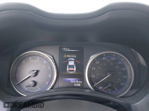 2018 Infiniti Q60 3.0t Luxe with VIN JN1EV7EL7JM392684, listed as a IAAI auction lot 41419590 with 50,418 mi miles and . Bid and sale history available at carsss.com. Image 7.