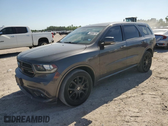 2015 Dodge Durango R/T with VIN 1C4SDHCT8FC953273, listed as a Copart auction lot 50690715 with 119,259 mi miles and Salvage title. Bid and sale history available at DreamBid. Image 1.