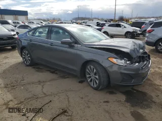 2020 Ford Fusion SE with VIN 3FA6P0T99LR261024, listed as a Copart auction lot 52929595 with 55,555 mi miles and Non repairable. Bid and sale history available at DreamBid. Image 4.
