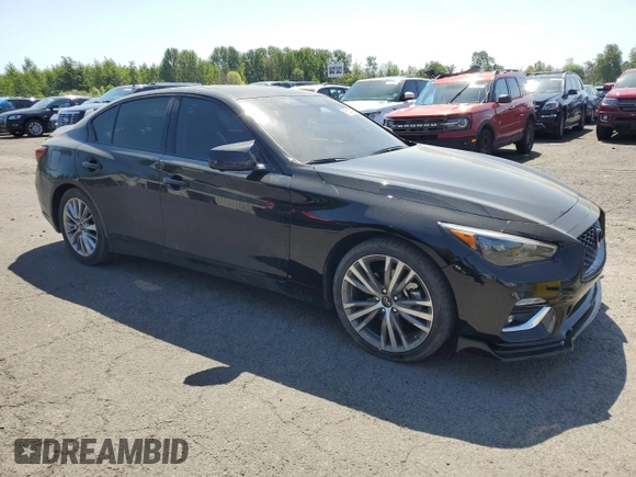2018 Infiniti Q50 3.0t LUXE with VIN JN1EV7AP7JM361587, listed as a Copart auction lot 55641755 with 23,059 mi miles and Clean Title. Bid and sale history available at carsss.com. Image 4.
