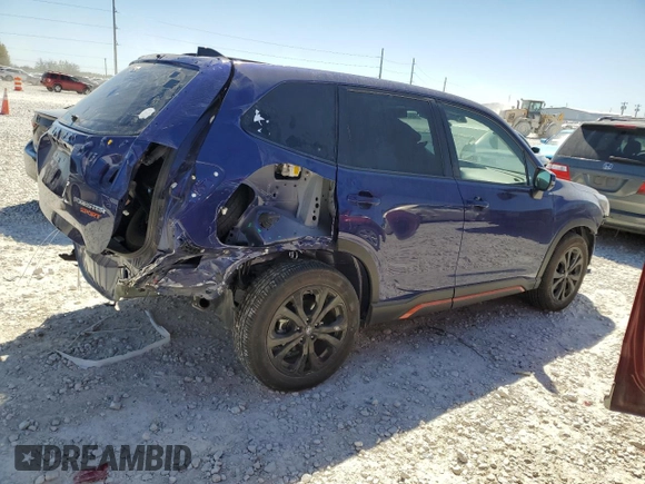 2024 Subaru Forester Sport with VIN JF2SKAGC1RH425722, listed as a Copart auction lot 49426215 with 5,209 mi miles and Salvage Title. Bid and sale history available at carsss.com. Image 3.