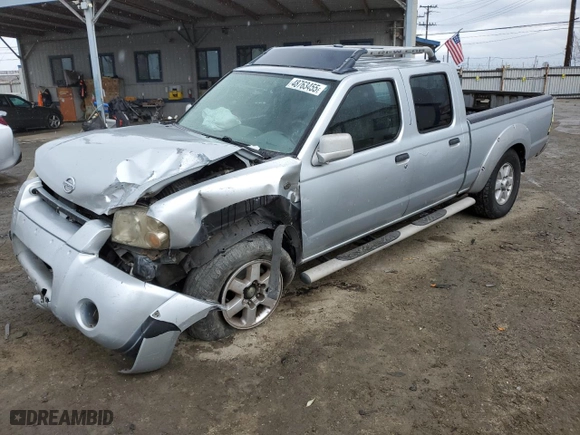 2003 Nissan Frontier 2WD SE with VIN 1N6ED29X33C424195, listed as a Copart auction lot 48763455 with 222,035 mi miles and Salvage Title. Bid and sale history available at carsss.com. Image 1.
