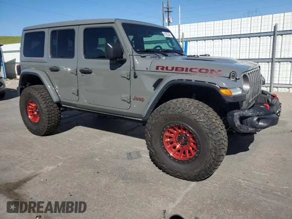 2020 Jeep Wrangler Unlimited Rubicon z VIN 1C4HJXFN1LW197533, wystawiony jako Copart lot #61822345 z przebiegiem 42 522 mil mil oraz Szkoda całkowita • Salvage title. Historia ofert i sprzedaży dostępna na DreamBid. Obrazek 4.