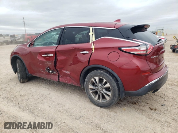 2018 Nissan Murano SL z VIN 5N1AZ2MG0JN125996, wystawiony jako Copart lot #54621635 z przebiegiem 138 144 mil mil oraz Szkoda całkowita • Salvage title. Historia ofert i sprzedaży dostępna na DreamBid. Obrazek 2.
