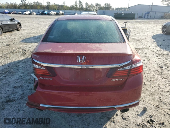 2017 Honda Accord Sedan Sport with VIN 1HGCR2F5XHA138377, listed as a Copart auction lot 51227865 with 85,891 mi miles and Salvage Title. Bid and sale history available at carsss.com. Image 6.
