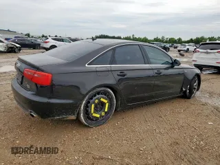 2013 Audi A6 Premium Plus with VIN WAUGGAFCXDN140922, listed as a Copart auction lot 60566865 with 179,570 mi miles and Clean title. Bid and sale history available at DreamBid. Image 3.