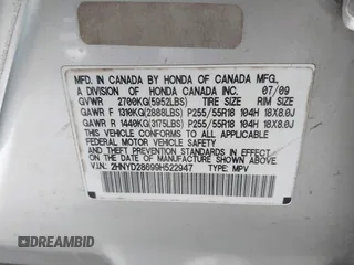 2009 Acura MDX Tech Pkg with VIN 2HNYD28699H522947, listed as a IAAI auction lot 41899548 with 151,438 mi miles. Bid and sale history available at carsss.com. Image 9.