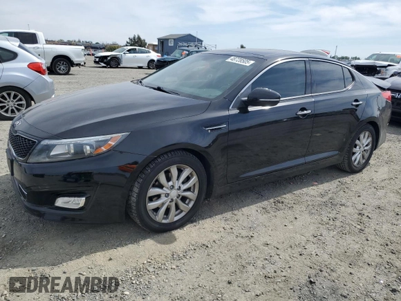2015 Kia Optima EX with VIN 5XXGN4A72FG517116, listed as a Copart auction lot 48728505 with 140,351 mi miles and Salvage Title. Bid and sale history available at carsss.com. Image 1.