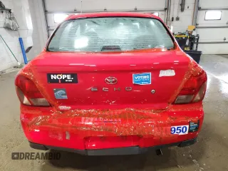 2000 Toyota ECHO with VIN JTDBT1237Y0095990, listed as a Copart auction lot 89140295 with 214,941 mi miles and Salvage Title. Bid and sale history available at DreamBid. Image 6.