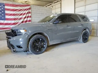 2020 Dodge Durango R/T with VIN 1C4SDJCT8LC283842, listed as a Copart auction lot 46601335 with 124,587 mi miles and Salvage title. Bid and sale history available at DreamBid. Image 1.