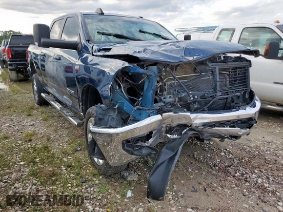 2022 Ram 2500 Big Horn with VIN 3C6UR5DJ3NG170399, listed as a Copart auction lot 53692075 with 60,281 mi miles and Salvage title. Bid and sale history available at DreamBid. Image 4.