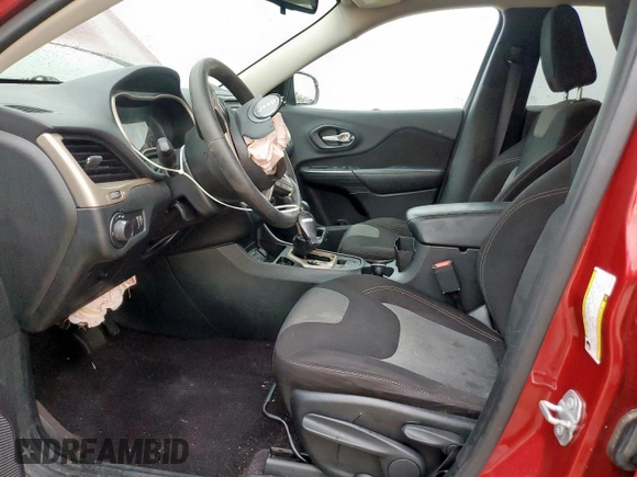 2016 Jeep Cherokee Sport with VIN 1C4PJLAB7GW347846, listed as a Copart auction lot 58620435 with 92,612 mi miles and Salvage title. Bid and sale history available at DreamBid. Image 7.
