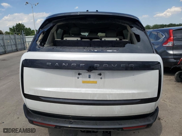 2024 Land Rover Range Rover SE with VIN SALKPBFU7RA210167, listed as a Copart auction lot 59105064 with 0 mi miles and Salvage Title. Bid and sale history available at carsss.com. Image 6.
