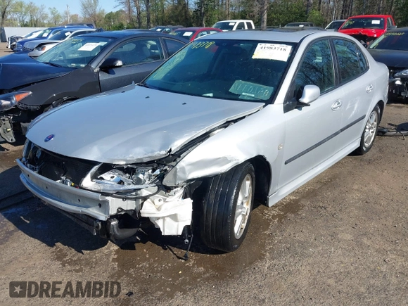2006 Saab 9-3 with VIN YS3FD49Y861130134, listed as a IAAI auction lot 41983718 with 144,024 mi miles. Bid and sale history available at carsss.com. Image 6.