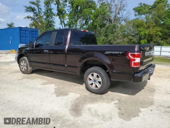 2018 Ford F-150 XL with VIN 1FTEX1CB0JFB12963, listed as a Copart auction lot 51076365 with 107,086 mi miles and Salvage Title. Bid and sale history available at carsss.com. Image 2.
