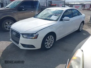 2013 Audi A4 Premium with VIN WAUBFAFL4DA172236, listed as a IAAI auction lot 41521610 with 112,867 mi miles. Bid and sale history available at carsss.com. Image 2.